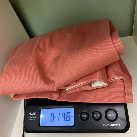 LL Bean Chino Shorts 100% Cotton Classic Fit Pink Coral Mens 42 Preppy - Picture 8 of 8